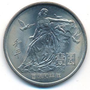 Китай, 1 юань (1986 г.)