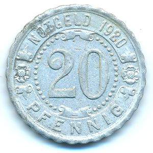 Аугсбург., 20 пфеннигов (1920 г.)