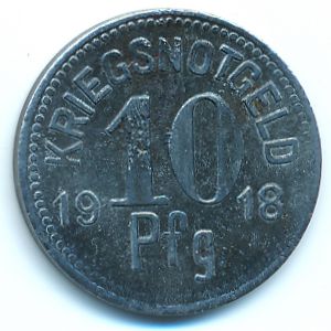 Апольда., 10 пфеннигов (1918 г.)