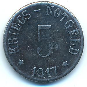 Арцберг., 5 пфеннигов (1917 г.)