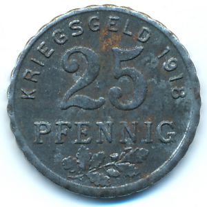 Бохум., 25 пфеннигов (1918 г.)