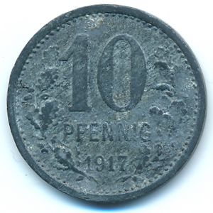 Бургштайнфурт., 10 пфеннигов (1917 г.)