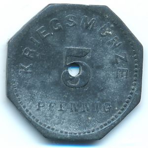 Бенсхайм., 5 пфеннигов (1917 г.)