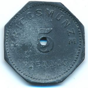 Бенсхайм., 5 пфеннигов (1917 г.)