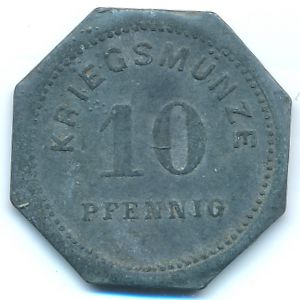 Бенсхайм., 10 пфеннигов (1917 г.)