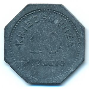 Бенсхайм., 10 пфеннигов (1917 г.)