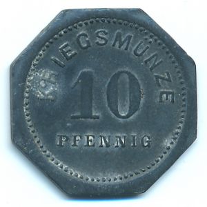 Бенсхайм., 10 пфеннигов (1917 г.)