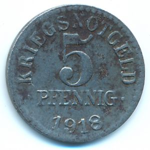 Брауншвейг., 5 пфеннигов (1918 г.)