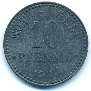 Брауншвейг., 10 пфеннигов (1920 г.)