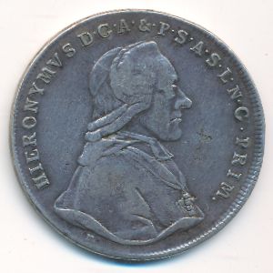 Зальцбург, 1 талер (1790 г.)