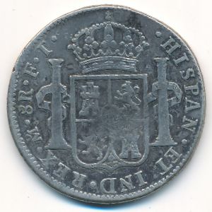 Испания, 8 реалов (1802 г.)