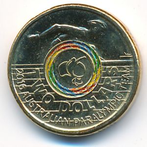 Австралия, 2 доллара (2016 г.)