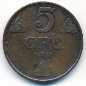 Норвегия, 5 эре (1911 г.)