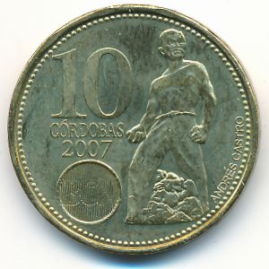 Никарагуа, 10 кордоба (2007 г.)