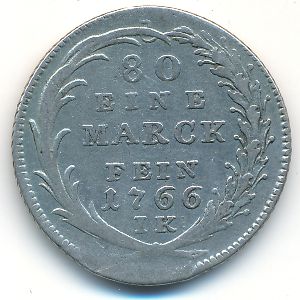 Кельн, 1/8 талерв (1766 г.)