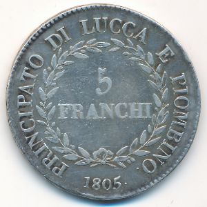Лукка, 5 франков (1805 г.)