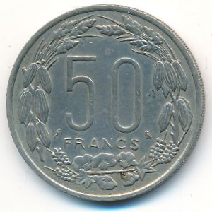 Экваториальные Африканские Штаты, 50 франков (1961 г.)