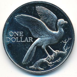 Trinidad & Tobago, 1 dollar, 1972