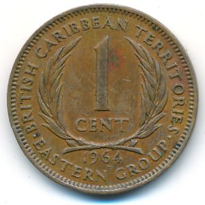 Восточные Карибы, 1 цент (1964 г.)