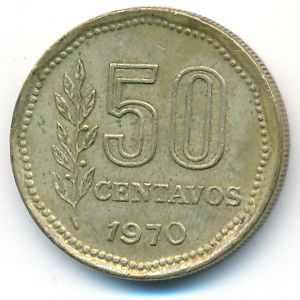 Аргентина, 50 сентаво (1970 г.)