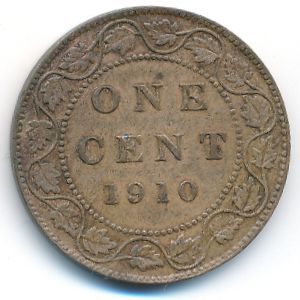 Канада, 1 цент (1910 г.)