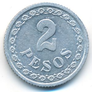 Парагвай, 2 песо (1938 г.)
