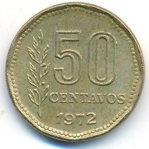 Аргентина, 50 сентаво (1972 г.)