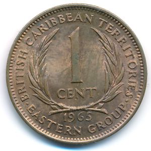 Восточные Карибы, 1 цент (1965 г.)