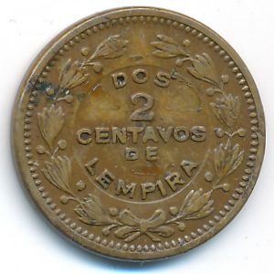Honduras, 2 centavos, 1949