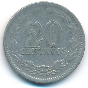 Аргентина, 20 сентаво (1925 г.)