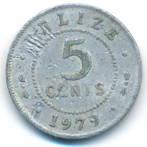 Белиз, 5 центов (1979 г.)