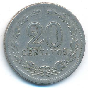 Аргентина, 20 сентаво (1938 г.)