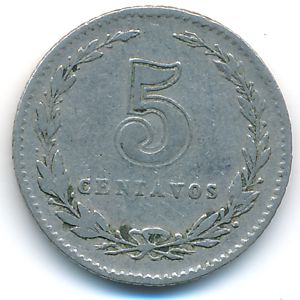 Argentina, 5 centavos, 1927