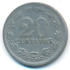 Аргентина, 20 сентаво (1938 г.)