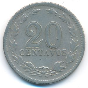 Аргентина, 20 сентаво (1938 г.)