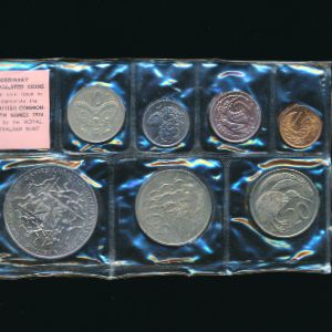 Новая Зеландия, Набор монет (1974 г.)
