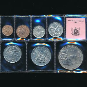 Новая Зеландия, Набор монет (1977 г.)