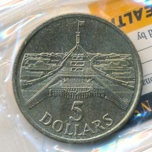 Australia, 5 dollars, 1988