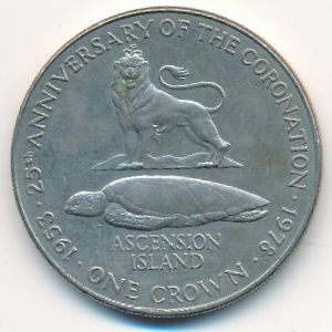 Остров Вознесения, 1 крона (1978 г.)
