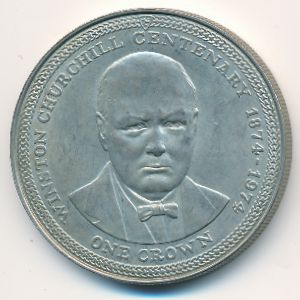 Остров Мэн, 1 крона (1974 г.)