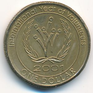 Австралия, 1 доллар (2001 г.)