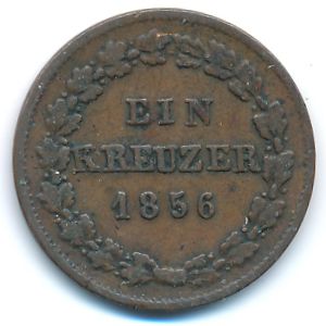 Нассау, 1 крейцер (1856 г.)