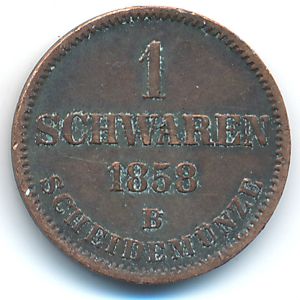 Ольденбург, 1 шварен (1858 г.)