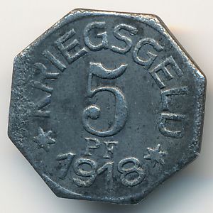 Гайльдорф., 5 пфеннигов (1918 г.)
