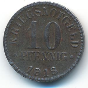 Брауншвейг., 10 пфеннигов (1918 г.)