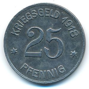 Кобленц., 25 пфеннигов (1918 г.)
