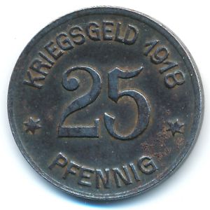 Кобленц., 25 пфеннигов (1918 г.)