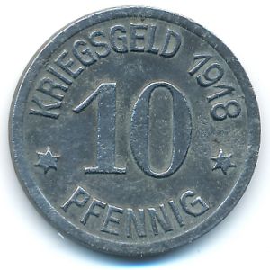 Кобленц., 10 пфеннигов (1918 г.)