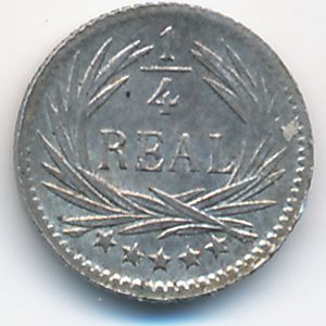Гватемала, 1/4 реала (1896 г.)