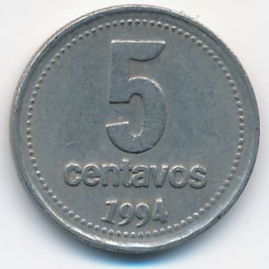Аргентина, 5 сентаво (1994 г.)